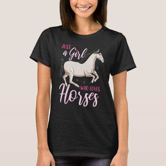 Pferd Reiten T-Shirt (Vorderseite)