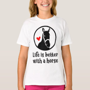 Pferd Reitsport Cowgirl Land Western Reiten T-Shirt