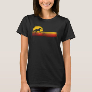 Pferd Retro Vintage Stil 60er 70er Männer Frauen T-Shirt