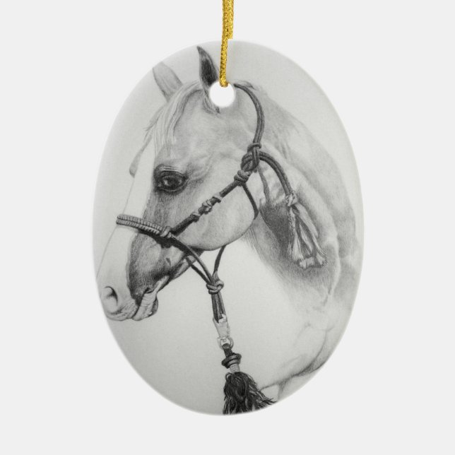 Pferd, Rodeo Keramikornament (Vorne)