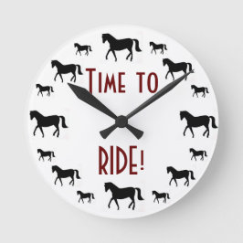 Pferd Runde Wanduhr