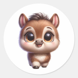 Pferd Runder Aufkleber