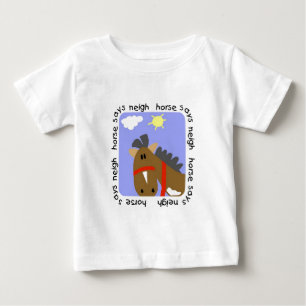 Pferd sagt Wiehern-T-Shirts und Geschenke Baby T-shirt