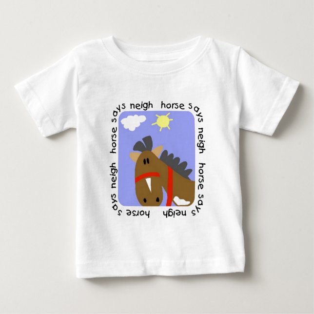 Pferd sagt Wiehern-T-Shirts und Geschenke Baby T-shirt (Vorderseite)