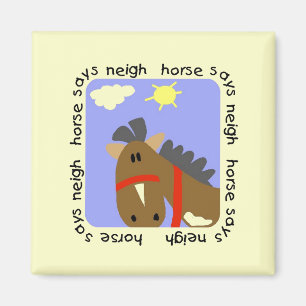 Pferd sagt Wiehern-T-Shirts und Geschenke Magnet