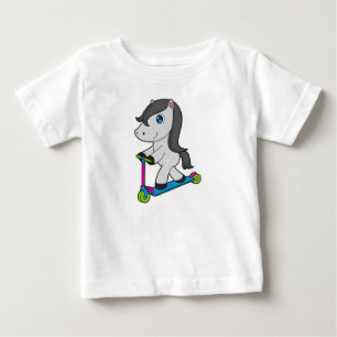Pferd Scooter Baby T-shirt