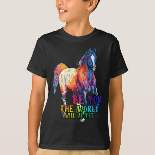 Pferd sein Sie die Welt anpassen wird T-Shirt