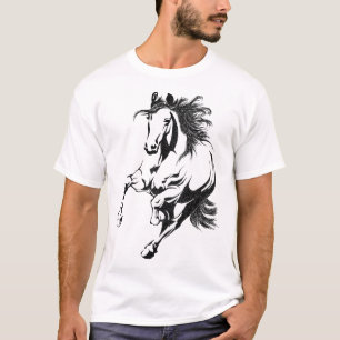 Pferd-Shirt für Mädchen Liebliches Pferd für Junge T-Shirt