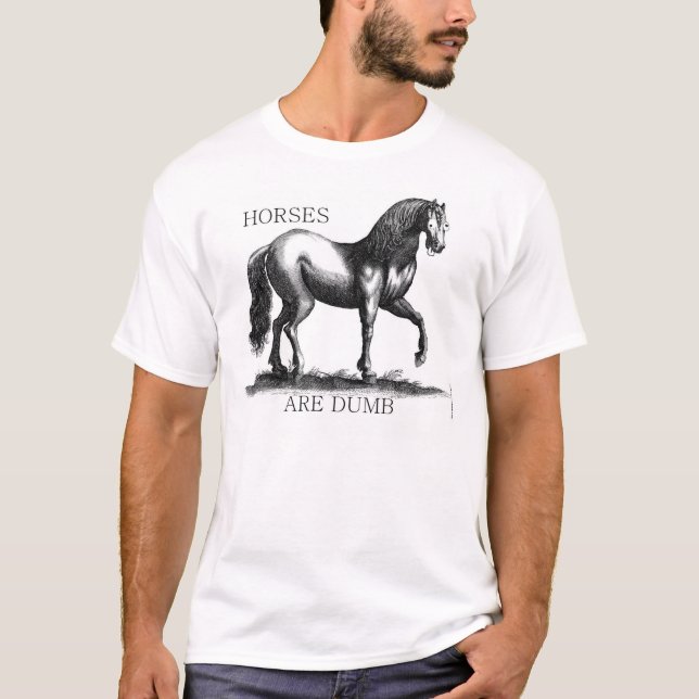 Pferd sind stumm T-Shirt (Vorderseite)