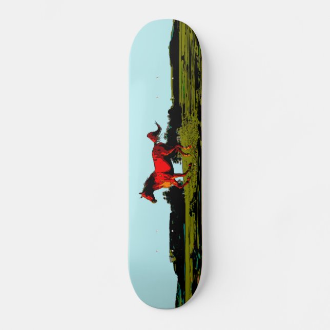 Pferd Skateboard (Vorderseite)