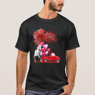 Pferd Sonnenbrille Herzen Baum Pickup Truck Farmer T-Shirt