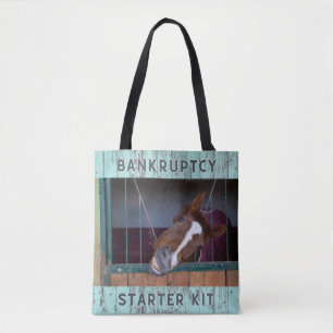 Pferd-Spaß: Bankruptcy Starter Kit Tote Bag