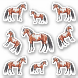 Pferd Spirit Westernpferd Illustration - Aufkleber