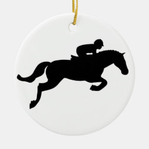 Pferd springen keramikornament