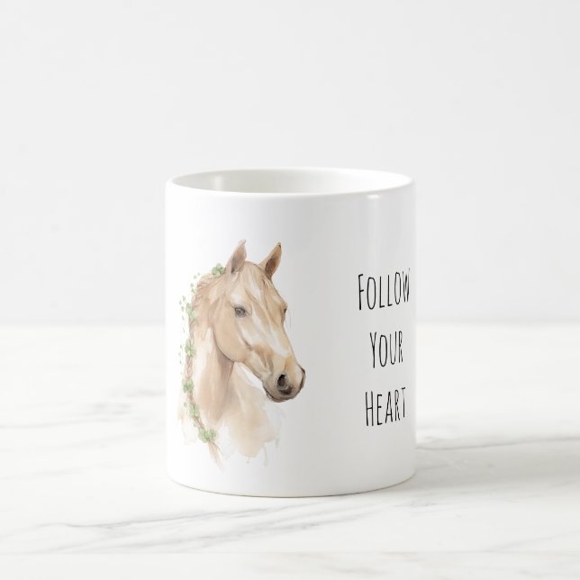 Pferd St. Patricks Tag Kaffeetasse (Mittel)