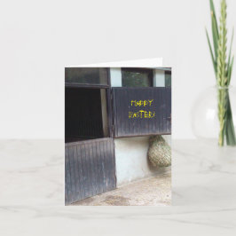 Pferd stabil, glückliche Ostern-Karte Feiertagskarte