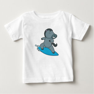 Pferd Surfer Wassersport Baby T-shirt