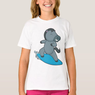 Pferd Surfer Wassersport T-Shirt