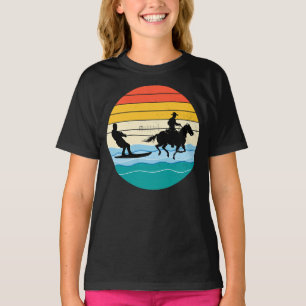 Pferd-Surfing-Wakeboarding-Wasserski-Meereswelle T-Shirt