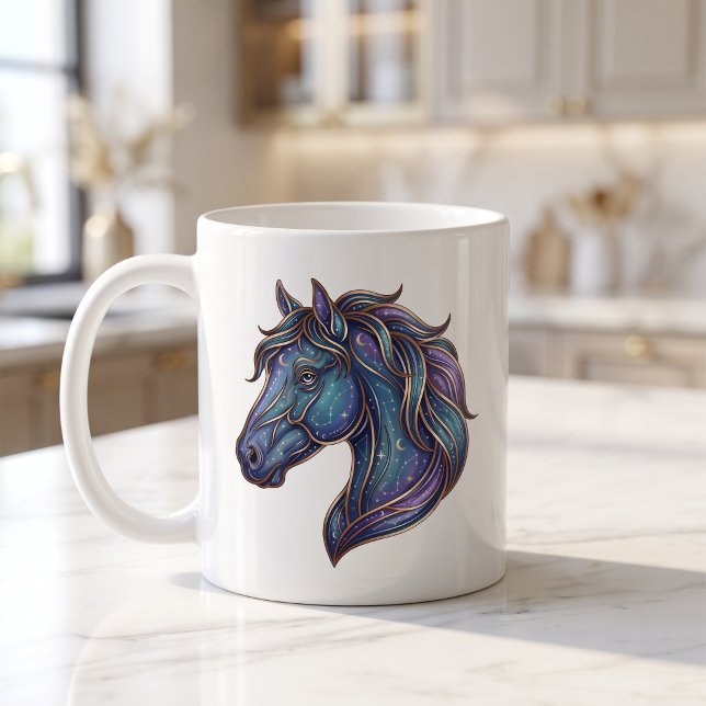 Pferd Tasse Luxus-Linienkunst Himmlisch (Von Creator hochgeladen)