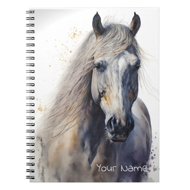 Pferd-the-Sea-Personalisiert-Notebook Notizblock (Vorderseite)