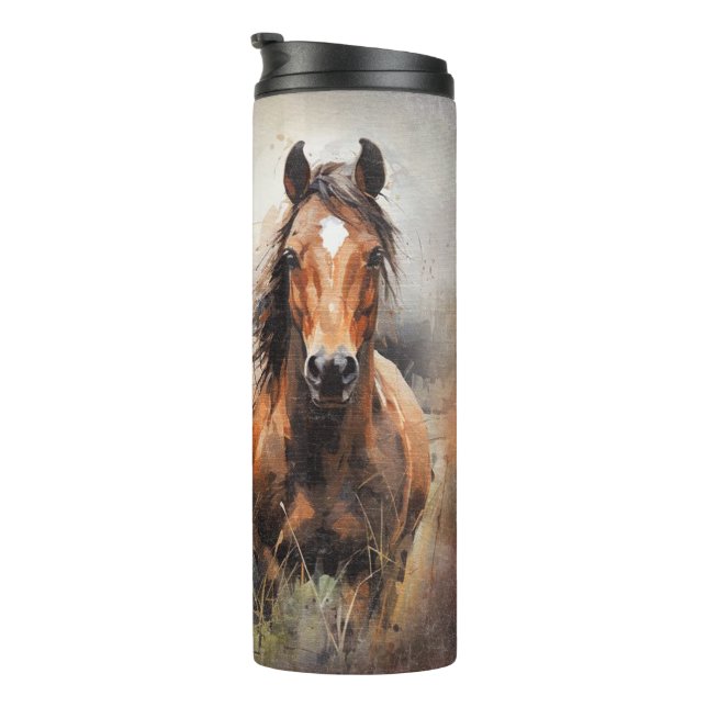 Pferd Thermosbecher (Nach rechts gedreht)
