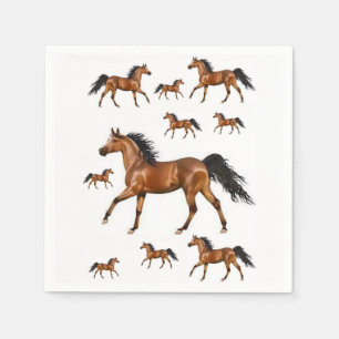 Pferd Tier Natur Papier Servietten