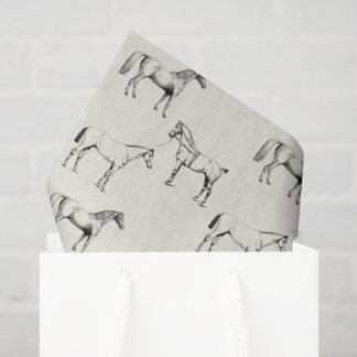 Pferd-Tissue-Papier für Geschenktüten und Basteln Seidenpapier