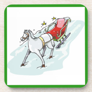 Pferd und Beförderung - Getränkeuntersetzer