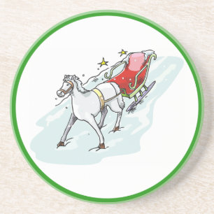 Pferd und Beförderung - Getränkeuntersetzer