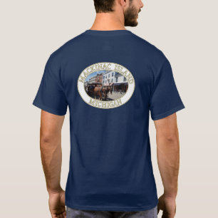 Pferd und Beförderung in der Innenstadt von Mackin T-Shirt