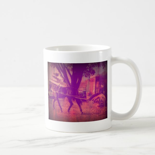 Pferd und Buggy Kaffeetasse (Rechts)