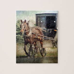 Pferd und Buggy Puzzle