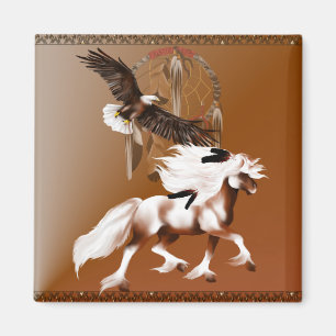 Pferd und Eagle-Magnet Magnet