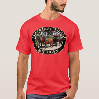 Pferd und Ehe in Mackinac Insel Michig T-Shirt