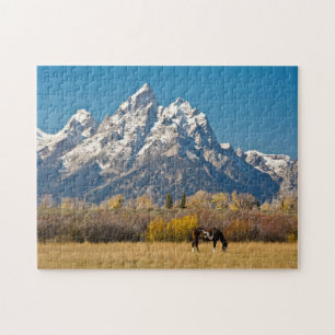 Pferd und Grand Tetons, Moose Head Ranch Puzzle