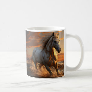 Pferd und Hufeisen, Reitergeschenk, Pferdereiten Kaffeetasse