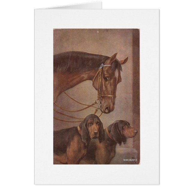 Pferd und Hunde (Vorne)