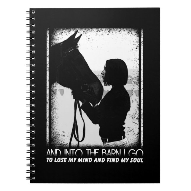 Pferd und in die Scheune gehe ich zu verlieren mei Notizblock (Vorderseite)