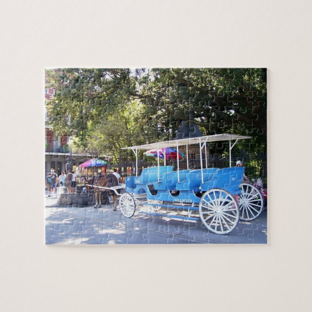 Pferd und Kutsche Puzzle (Horizontal)