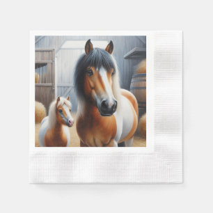 Pferd und Pony Serviette