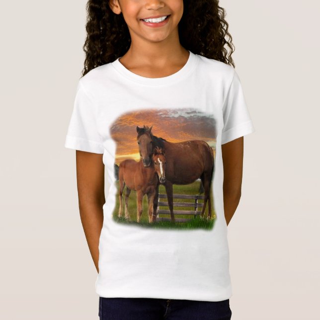 Pferd und Pony T-Shirt (Vorderseite)