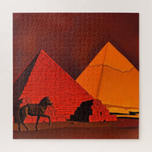 Pferd und Pyramide Puzzle