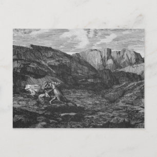 Pferd und Reiter Postkarte