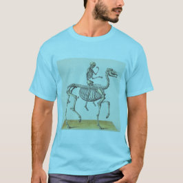 Pferd und Reiterskelett T-Shirt