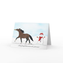 Pferd und Snowman Festival