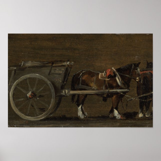 Pferd und Warenkorb - John Constable Poster (Vorne)