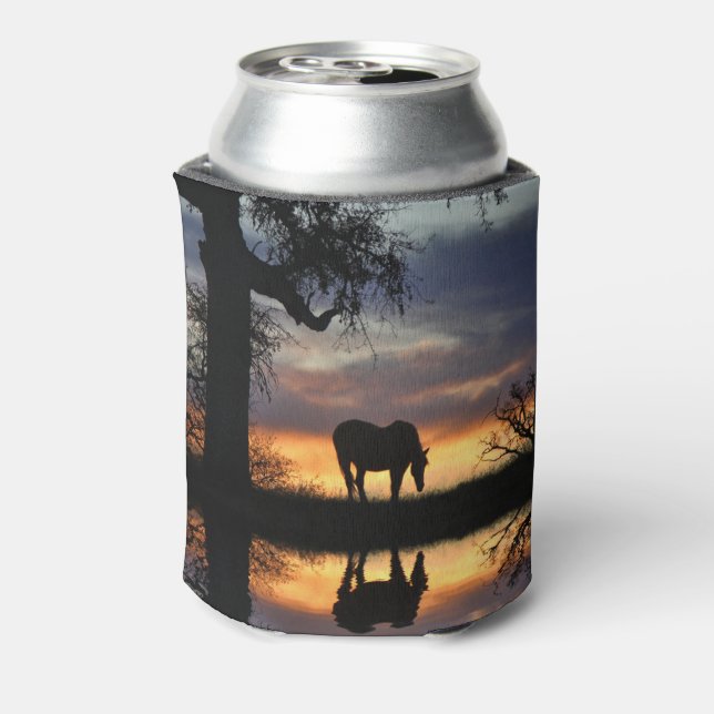 Pferd und Wasser Dosenkühler (Kanne Rückseite)