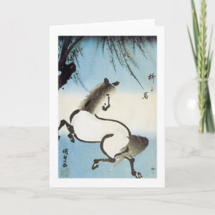 Pferd unter einer Wildnis, Kumisada, 1830 Karte