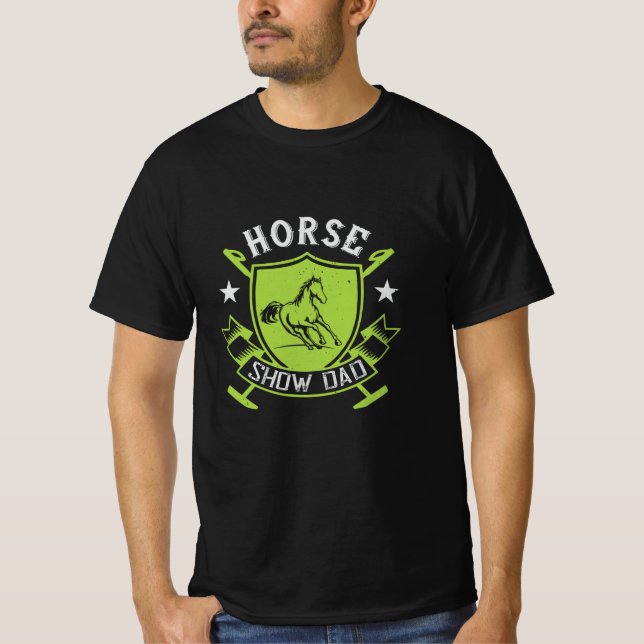 Pferd - Vater anzeigen T-Shirt (Vorderseite)